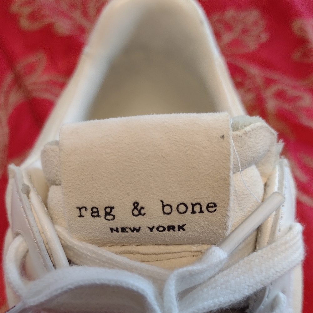 Rag & Bone Legacy Runner Sneaker cream white women's size 9.5 - Picture 7 of 10